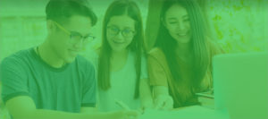 high school kids learning together